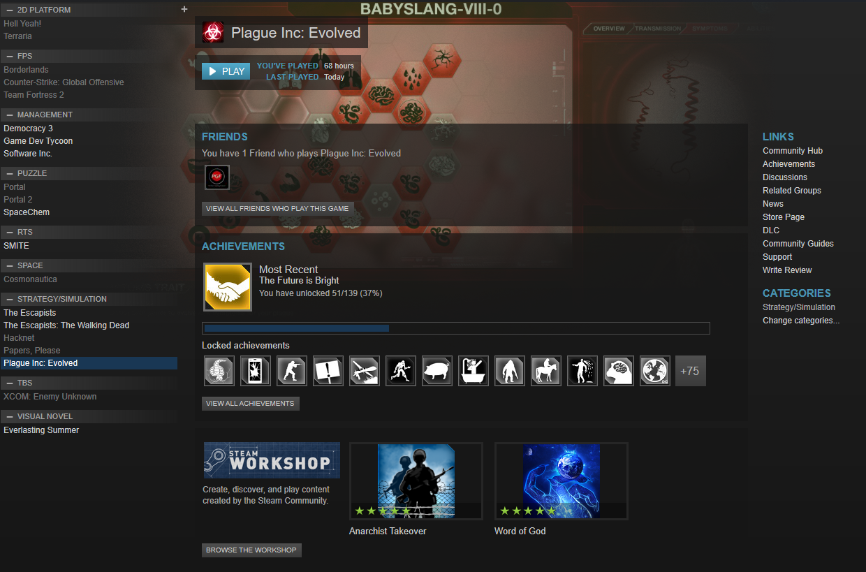 Steam Backlog, a free tool to organize your Steam library
